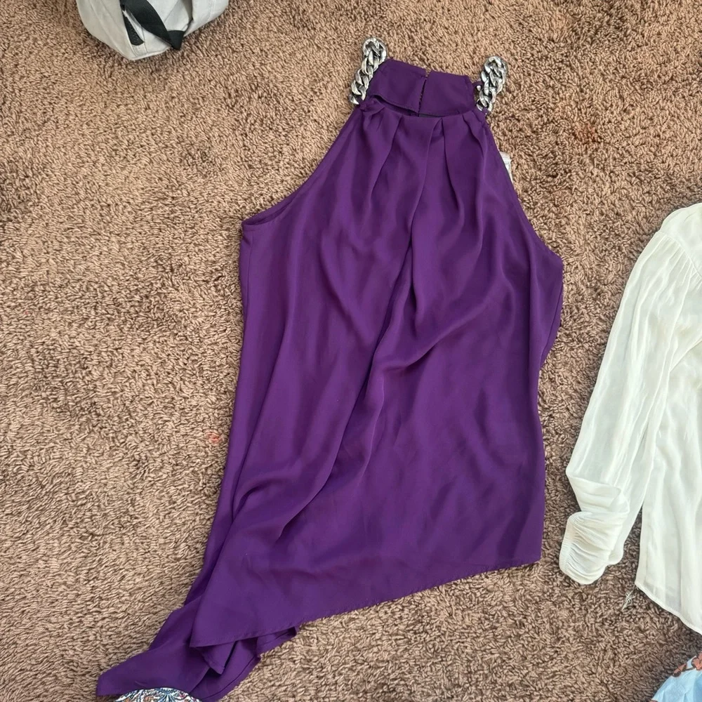 Lot Of 7 Tops Blouses Spring Summer Madewell NY&Co Cupio Ann Taylor Crop Tops M - Picture 4 of 14